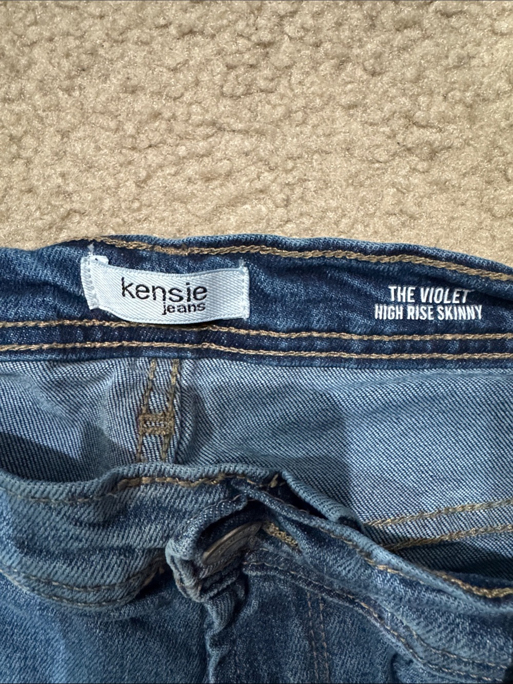 Kensie The Violet High Rise Skinny Jeans - Blue